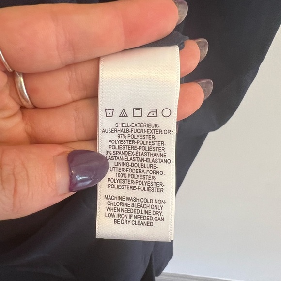 Dress The Population Tiffany One Shoulder Midi Dress in Midnight Blue - S - Picture 8 of 9